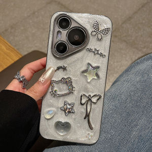 Cute Kitty Cat Style Phone Case Full Cover Lens Protection Anti-Fall Huawei Pura70 Ultra Mate60 Pro+ Mate50e Compatible Womens Model