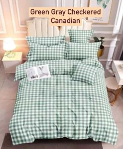CHECKERED FOAM COVER 3 SIDES ZIPPER - CANADIAN COTTON (CHOOSE DESIGN)