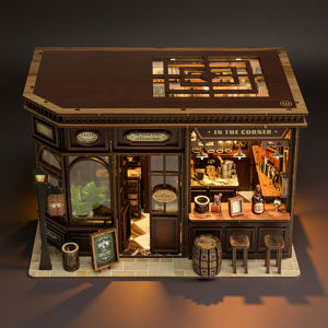 DIY Wooden Doll Houses Miniature Assembly Model Kit 3D Puzzle With Light Furniture Cottage Dollhouse for Friends Christmas Gifts