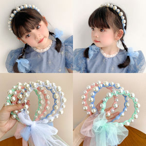 Bando Mutiara Tali Kepang Anak Korea Headband Bondu Anak Perempuan Wanita Dewasa BDO 08