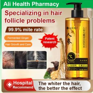 🌿Buy 1 Get 1 Free🔥Ginseng Root Cleansing Shampoo Ginseng Shampoo Stops Hair Loss Restores Damaged Hair Herbal Shampoo Hair Nourishing Shampoo Organic Formula No Sulfate