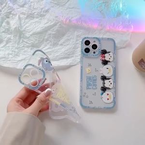 MOR Case Oppo A5 2020 A5S A7A9 2020 A11K A12 A16 A16S A36 A54 A96 F9 Casing Cute Plush Cutes Mickey And Pooh Hybrid Dove With pelindung kamera DL1