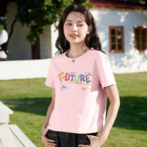 BALENO | Womens Short Sleeve T-Shirt Cotton Short Style Loose Fit