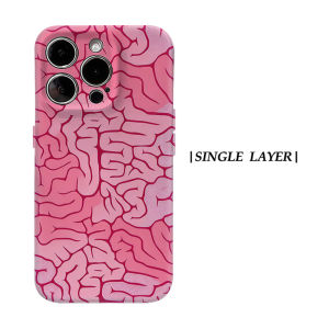 Potdemiel | Aurea Case Matte Bumper For Magsafe Case For iPhone 18 17 16 15 14 Plus 13 Pro Max Shockproof Hard PC Pink Vein Cover