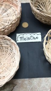 Keranjang Rotan Ring Nest Vas Rotan Mangkok Pot Rotan Lidi Mahar Rustic Properti Dekorasi Rustik