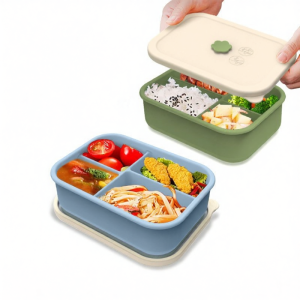 Microwaveable 4-Compartment Freshness Box Lunchbox