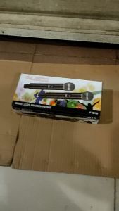 Mic Wireless Murah Isi 2 Mic Karaoke Suara Jernih Dual Mic Wireless Tanpa Kabel Double Mic Mikrofon Fleco FM16