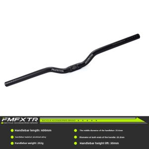 Aluminum Alloy Folding Bicycle Bicycle Mountain Bike Handlebar Riser 25.4 Swallow Handle Straight Handle Handle Bar Bent Handlebar