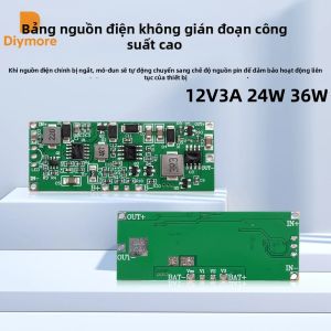 diymore | Mô-đun UPS Công Suất Cao 12V3A Mạch Nguồn Dự Phòng Cho Bộ Pin Lithium 3S Tích Hợp Chức Năng Sạc Và Xả Tự Động
