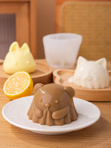 Food Grade Silicone Fruit Milk Pudding Baking Tools Cartoon Mousseline Ice Cube Household Baking Mold High Temperature Resistant