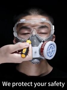100% Clean air Gas mask Suit Gas Respirator Industrial Paint Spray Anti Organic Vapor Dust Filter Dust Mask