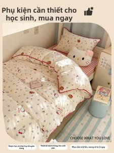 ENXING | Bộ Đồ Chăn Ga Gối Bằng Cotton Sạch Cho Ký Túc Xá và Trẻ Em