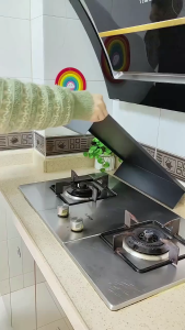 Kitchen Induction Cooker Stove Pot Holder Gas Range Cover Board Storage Rack Countertop Organizer Carbon Steel Rectangular Shelf