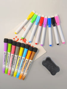 Magnetic Fridge Whiteboard Pen Childrens Teacher Special Stationery Colorful Message Board Erasable Markers Magnetic Clings