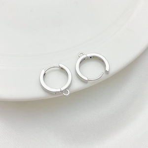 High Color Retention 18K Gold Plated DIY Handmade Earrings Ear Cuffs round Ear Studs Jewelry Material Accessories