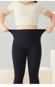 High Waist Elastic Sweat Absorbent Quick Dry Yoga Sports Womens Five-Quarter Length Pants Fitness Cycling Long Trousers