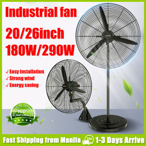 Industrial Electric Fan Inverter Heavy Duty Big Floor Fan Wall Fan Stand Fan 16/22/26/30 Inch Powerful Wind High Power Fan Household School Factory Warehouse Farm