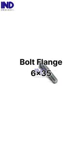 Baut-Baud-Bolt Flange-Topi M6x35-6x35 K8-Kunci 8
