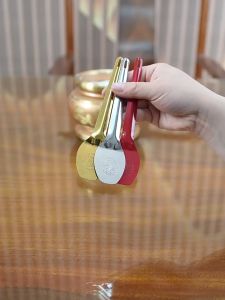 开光 福字 黄铜香炉香灰匙 香灰铲 香炉平灰铲 香灰耙 平灰 压灰 铲子 压香炉清理工具 香灰处理铲 压灰平灰器 香粉勺子 Feng shui Gold Spoon