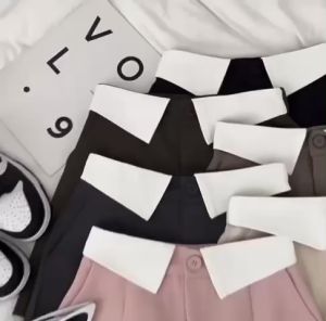 Quần đùi quần short chất liệu ruby hàn loại 1 lưng cao cạp bẻ phối lưng thun sau kiểu dáng basic dễ mặc-XMTĐ