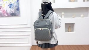 4019 (Paris backpack) Local Stock Mommy Baby Bag Backpack Baby Beg Susu Beg Anak USB Charger Slot Large Capacity Baby Bag Mother bag Travel Backpack Nursing Bag Baby Care Diaper Bag