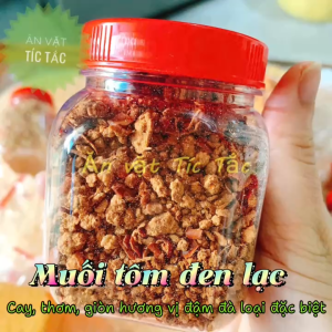 Muối TÔM TỎI SIÊU CAY THƠM Giòn Đậm Vị - Muối tôm ĐEN LẠC đặc biệt cay 500G / 100G