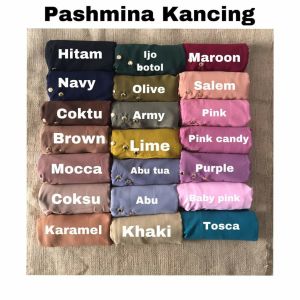 Jilbab Pashmina Instan Kancing
