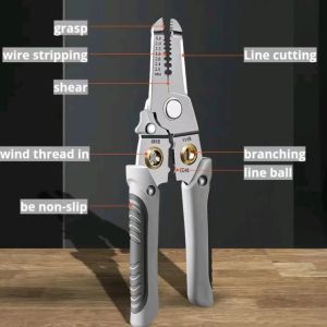 คีมปอกสายไฟช่างไฟฟ้า คีมแยกสายไฟพิเศษ คีมตัดสายไฟเกรดอุตสาหกรรมสากล