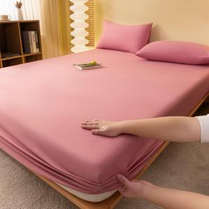 Simple Fleece Bed Skirt Set Waterwashed Cotton