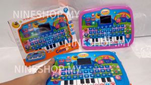 Educational Toys For Kids LED Screen Learning Tablet Laptop Mainan Budak Perempuan Belajar Piano Sound MusicToys Alphabet Machine