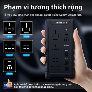 Máy Kiểm Tra Rơle Ô Tô Không Dây Nhỏ Gọn RT100 Dành Cho Nhận Diện 12/24V Công Cụ Chẩn Đoán Rơle Siêu 4 Chân & 5 Chân Của OBDResource