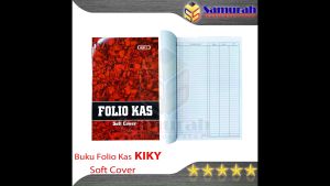 Buku Kas KIKY Folio / Soft Cover F4 Besar / Buku Folio Mutasi Arus Kas Kantor Pembukuan Sampul Tipis 21 x 30 cm