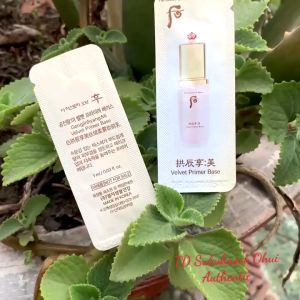 1 hoặc 5 Gói Kem Lót Whoo Velvet Primer Base 1ml Kem Lót Trang Điểm Kiềm Dầu Bền Màu Cả Ngày 2027