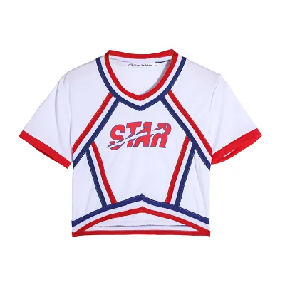 Football Baby 2024 European Cup Cheerleading Costume Performance Wear Womens Suit Cheerleading Modern Dance Group Clothes