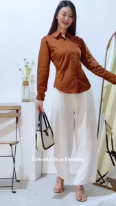 Feme Top | Atasan Remaja Wanita terbaru | Kemeja Casual Katun Kekinian | Kemeja Daily Simple