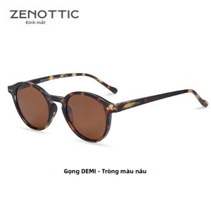 ZENOTTIC Kích Thước S Retro Kính Mát Phân Cực Tròn Vintage Tròn Nhỏ UV400 Kính Chống Nắng Dành Cho Nam Và Nữ Mặc Ngoài Trời