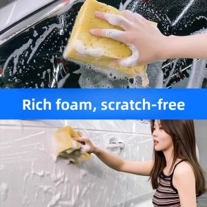 MONLEYTA | Car Wash Liquid High Foam Spray Bottle Powerful Stain Removal Cleaner White Car Special Water Wax Interior Wash And Wax