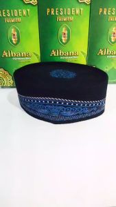 Exclusive Peci Batik Biru Kopiah Songkok Nasional Motif Murah Hight Quality