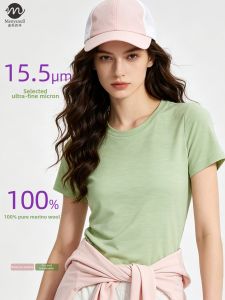 Menyanull | Merino Wool Quick-Drying Shirt for Yoga Fitness and Outdoor