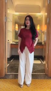 Marila 6296: Blouse Atasan Wanita Bordir Berkualitas