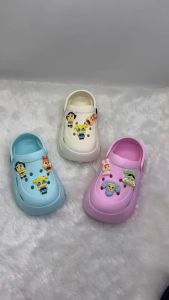 Ceqiu EH60 Sandal Anak Perempuan Karakter Cry Baby Powerpuff Girls Sandal Baim Karet Hak Tebal Ukuran 24-35