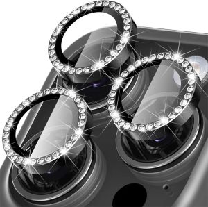 Glitter Diamond Rhinestone Camera Lens Protector for iPhone 17 Air 16 16Pro 15 14 Pro Max Plus 13 12 Mini 11 16Pro 13Pro 12Pro