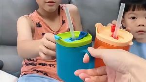 Mumystation Gelas Anak Training Duckbill Straw Cup Bayi Botol Minum Sedotan Anak 280ml BPA Free
