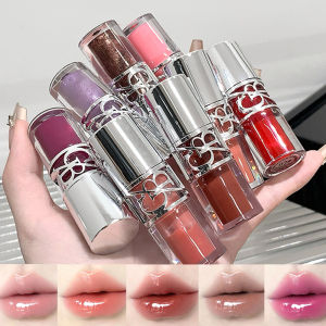 Gege Bear Glittering Mirror Lip Glaze Watery Shimmering Light Lip Gloss Makeup 8 Colors Hydrating Moisturizing Long Lasting