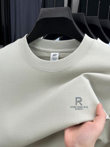 Áo Thun Dài Tay Cotton Nguyên Chất 100% Cho Nam Mùa Thu Đông Cổ Tròn Rộng Rãi Áo Lót Thường Ngày Thời Trang Thành Phố Thoáng Khí