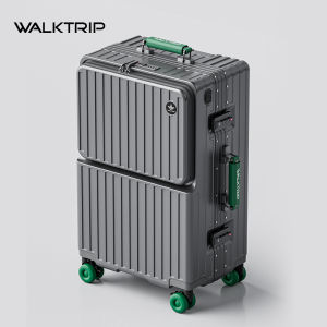 WALKTRIP | Front Opening Lightweight Aluminum Frame Travel Suitcase