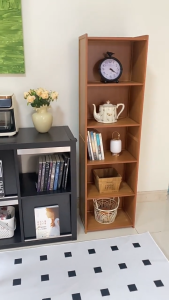 Bookcase Display Rack Bamboo Practical Cabinet Bookshelf Showcase Storage Rack Open storage cabinets without doors
