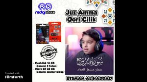 ABARASHOP USB Flashdisk Audio Mp3 Murotal Quran Murottal Alquran JuzAmma Juz 30 Bacaan Usman Al Haddad