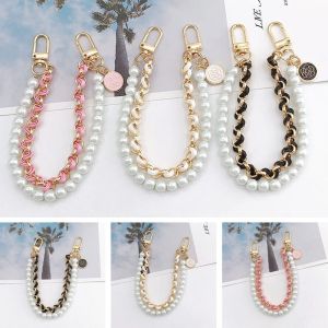 URBAG อุปกรณ์เสริมกระเป๋า สายคล้องโทรศัพท์ ที่จับสำหรับเปลี่ยน สายกระเป๋ามุก โซ่กระเป๋าสะพายไหล่ กระเป๋าเข็มขัดคาดเอว โซ่สองชั้น