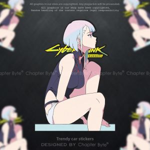 chapter byte | Innovative Cyberpunk Lucys Car Window Sticker